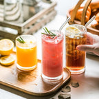 Drinking Glasses with Origami Style Set of 4 Glass Cups, 9oz Ribbed Glassware, Art Deco Drinking Glass, Elegant Ripple Vintage Glassware, Ideal for Cocktail, Whiskey, Soda, Juice