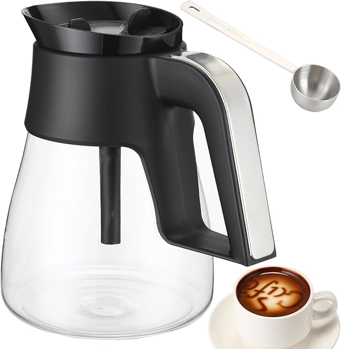 CM401 10-Cup Coffee Pot Replacement for Ninja Specialty Hot & Iced Coffee Maker, 10 Cup Coffee Pot Replacement Compatible with CM371 CM400 CFP101 CFP301 CM300 CP300 CP301, with Coffee Scoop