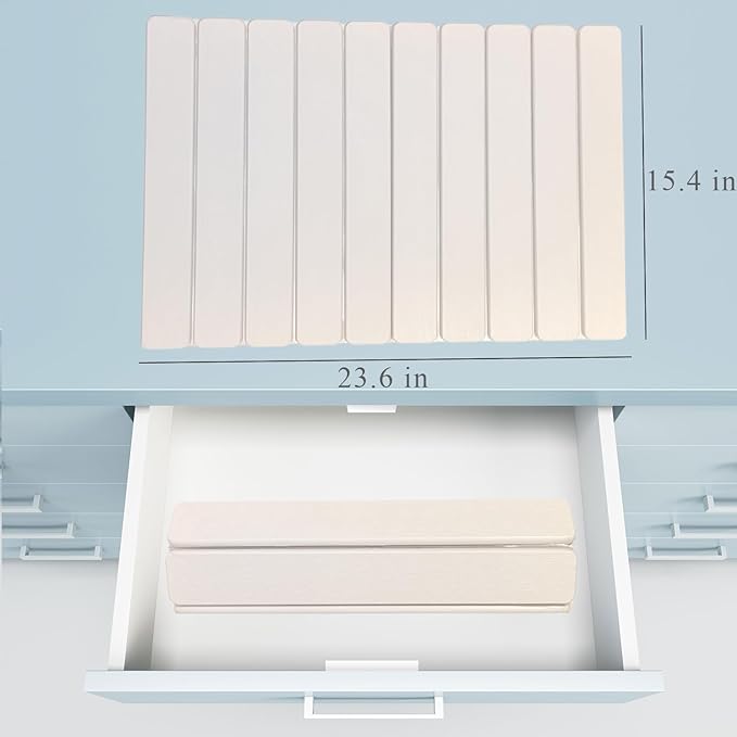 Large Stone Dish Drying Mat for Kitchen Counter, 23.6"(L)×15.4"(W), Foldable Diatomaceous Earth Dish Drying Mat, Collapsible Quick Dry Pad for Dishes Bottles Cups Bathroom Any Countertop