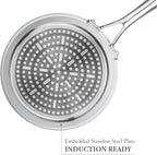 TECHEF - CeraTerra Collection, 2-quart Ceramic Nonstick Saucepan with Glass Lid (PTFE, PFAS, and PFOA Free), Made in Korea (2-quart)