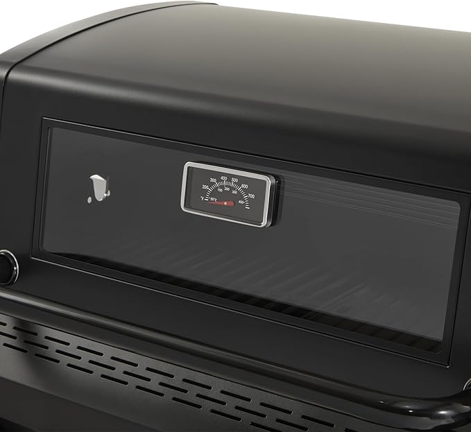 4 Burner Gas Grill Cast Iron Griddle Grill Combo, BBQ Propane Grills with Side Burner 50000BTU Heavy Duty Barbucue Grill With Cover, Black