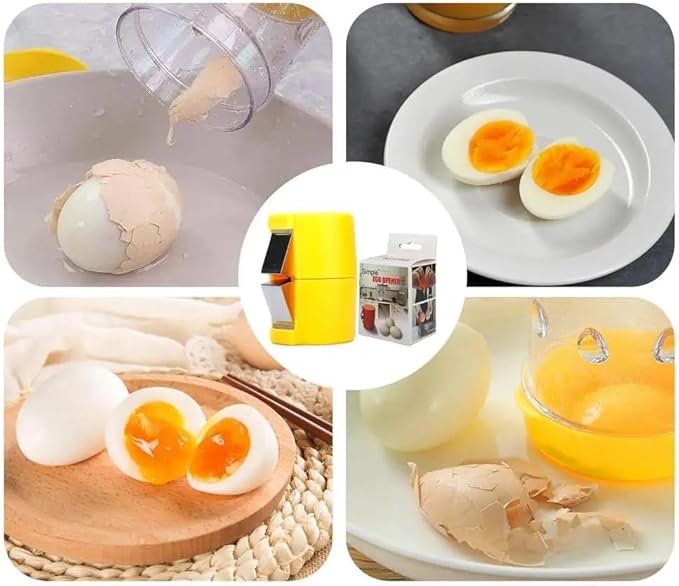 3PCS Egg Shell Opener Egg Cracker Tool for Raw Eggs Egg Topper Cutter Hard Boiled Egg Peeler Cube Egg Separator Stainless Steel Eggshell Breaker Multifunctional Raw Eggs Cracking Tool Kitchen Gadgets