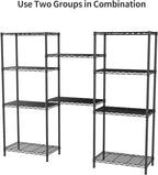 SINGAYE 5 Tier Storage Shelves Wire Shelving Unit Shelve Metal Kitchen Laundry Room Organization Home Pantry Closet Bathroom Organizers Garage Rack Estantes para Cocina 14" D x 24" W x 59.5" H Black