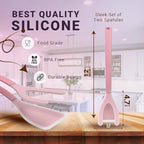 Silicone Egg Flipper Spatula Tongs (Set of 1) – Non-Stick 2-in-1 Grip & Flip Kitchen Tongs for Pancakes, Fish, Eggs, and More – Heat Resistant Cooking Tool (Black) (Pink)