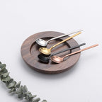 Sweejar 12 PCS Stainless Steel Mini Tea Spoons, 5.2 Inches, Black