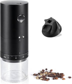 Lamido 2026 New Upgrade Portable Electric Coffee Grinder with Ceramic Burr - 38 Adjustable Grind Settings - 1.8X Faster Grinding - 2000 mAh Rechargeable for Espresso, Travel - Black