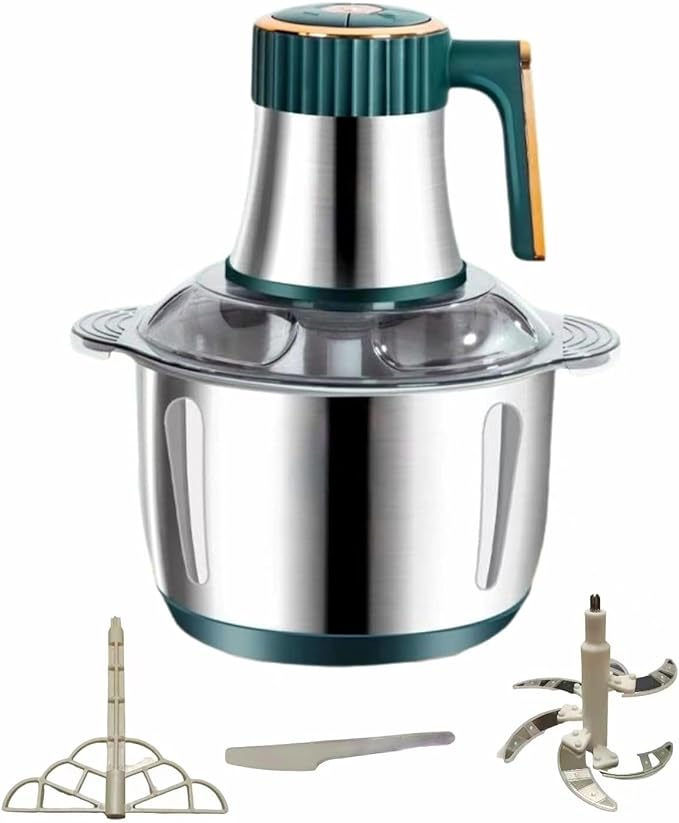 3L Electric Meat Grinder, Stainless Steel Dough Machine, 300w Strong Food Processing Machine, 5-Speed Mode, Used For Dough Stirring, Onion, Meat, Nuts, Fruits, Garlic, Vegetables, Baby Food