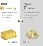 9"x 6.5" Sturdy Aluminum Foil Pans with Lids (20 Packs), 2X Thicker Heavy Duty for Oven Stove Grill Microwavable Cooking, Baking, Reusable Dishwasherable Disposable Foil Pan, 47oz