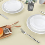 sancua 2 Pack Beige Tablecloth 60 x 120 Inch, Rectangle 8 Feet Table Cloth - Stain and Wrinkle Resistant Washable Polyester Table Cover for Dining Tables, Buffet Parties and Camping