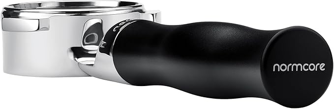 Normcore 54mm Flat Naked Bottomless Portafilter with Built-in High Extraction Basket Fits 54mm Breville Sage Solis Barista Machines