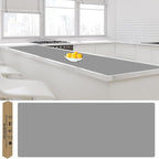 Largest Silicone Mats for Kitchen Counter, 120" x 24" Extra Large Heat Resistant Counter Mat, Kitchen Island Waterproof Thicken Non-slip Countertop Protector Mat, Multipurpose Mats, Light Gray