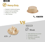 5.5" Aluminum Foil Pans with Integrated Handles and Snap-On Lids (10 pcs) | 2X Thickness Heavy-Duty Reusable Foil for Baking and Cooking