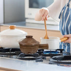 Ceramic Casserole with Lid Microwave Safe Stew Pot for Home Cooking Versatile Clay Cookware for Rice Noodles and More