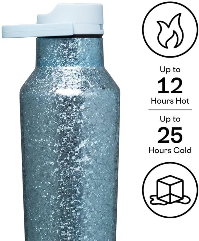 Corkcicle Classic Sport Canteen Insulated Water Bottle - Keeps Beverages Cold 25 Hours - Triple Insulated - Summer Drinkware Gift - Keeps Drinks Ice Cold - Leak-Proof Cap - 20 oz - Ice Breaker