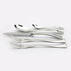 5-Piece 18/10 Stainless Steel Flatware Set, Service for 1