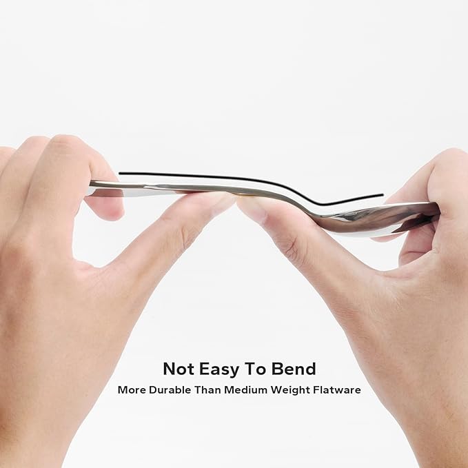 Alata Kate 60-Piece Silverware Set Stainless Steel Flatware Set,Service for 12,Mirror Polished Cutlery Set,Dishwasher Safe