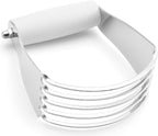 Spring Chef Medium Size White Dough Blender For Baking, Multifunctional Dough Cutter Tool, Stainless Steel Pastry Cutter Tool with Sharp & Sturdy Blades, Dishwasher Safe Pastry Blender for Easy Mixing