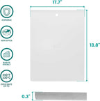 Commercial Quality Baking Sheet Pan Set, Pure Aluminum, Wrap Resistant, Large Flat Cookie Sheet 18" x 14", 100% Recycled Flat Baking Sheet Commercial Grade - The Natural Aluminum Collection