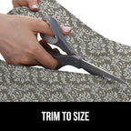 GORILLA GRIP DripGuard Drawer and Shelf Liner for Cabinet, 24x240 Inch, Slip Resistant Non Adhesive Protection for Kitchen, BPA Free Smooth Surface Plastic Liners for Cabinets, Drawers, Beige Cream