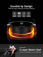 CUCKOO CRP-RT0609FB 6-Cup (Uncooked) / 12-Cup (Cooked) Twin Pressure Rice Cooker & Warmer with Nonstick Inner Pot, 14 Menu Options, Safe Steam Release, 3 Voice Guide, Auto Clean (Black)