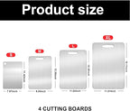 Titanium Cutting Boards for Kitchen,Katuchef Titanium Cutting Board,Non toxic Doubld-Side Available Chopping Boards, Easy to Clean and Store(1PC:11.42 * 7.87)