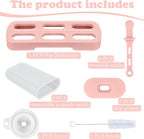 WMKGG Popsicles Molds Set, 6 PCS Ice Pop Mold,Homemade Ice Cream Mould with Sticks, Popsicle Maker(Pink)