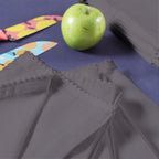 Hand Towels 100% Cotton Solid Kitchen Dish Cloths 18"x 28", Grey, Pack of 6 Decor Kitchen Hand Towel Reusuable Dish Towel for Cleaning & Drying Tea Towels Set with Hanging Loop