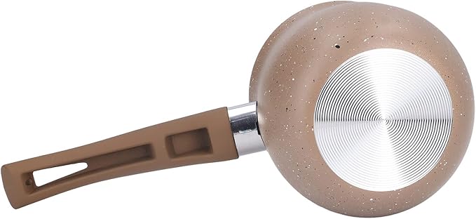 Mini Saucepan, 0.8qt/750ml Nonstick Butter Warmer Multi Milk Pot Stockpot Practical Small Melting Pot with Handle Pour Spouts