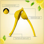 Lemon Squeezer Orange Juice Extractor Juicer Handheld Heavy Duty Sturdy Squeezer Lime Press Squeezer Seed Catcher Manual Hand Juicer Citrus Press Easy to Use Effortless