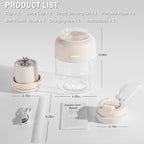 Portable Smoothie Blender for Smoothies & Shakes 46oz 1400ML USB Charging Cordless Powerful Blades Blending Portable Juice Cup Blender for Small Ice Fruit Vegetable Crush Kitchen Gym Outdoor