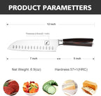 imarku Chef Knife 7 Inch Kitchen Knife Ultra Sharp Santoku Knife - 7Cr17Mov Japanese Chefs Knife, Kitchen Gadgets 2025, Apartment Essentials, Birthday Gifts for Him Her, Best Gifts for Women Men