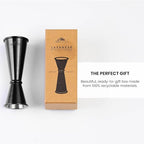 A Bar Above Premium Japanese Jigger 8 Precise Measurement Markings, Heavy Duty 304 Stainless Steel Double Cocktail Jigger for Professional Bartenders & Home Use, Durable Bar Tool for Accurate Pouring