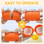 3PCS Egg Shell Opener Egg Cracker Tool for Raw Eggs Egg Topper Cutter Hard Boiled Egg Peeler Cube Egg Separator Stainless Steel Eggshell Breaker Multifunctional Raw Eggs Cracking Tool Kitchen Gadgets
