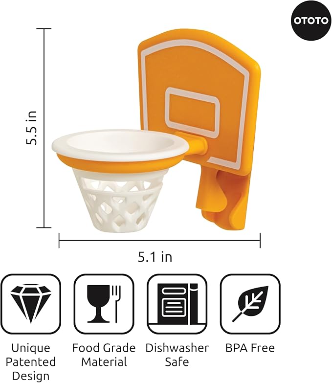 OTOTO Dunk N' Egg Yolk Separator Funny, Unique Kitchen Gadgets, Kitchen Accessories, Unique Cooking Gifts, Basketball Stuff