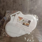 1pc white Egg Poacher, Microwave Boiler Poacher, 2 Cavity Nonstick Double Drain Poached Egg Maker Cups With Lid