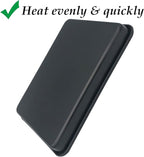 Small Cookie Sheets 11X9 Inch 2Pcs Mini Baking Pan Toaster Oven Tray Nonstick Thicken Brushed Carbon Steel Magnetic No Warp 1 to 2 Person Bakeware By HYTK