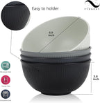 PYRMONT Wheat Straw Bowls - 26 OZ Reusable, Unbreakable Soup & Cereal Bowls, Set of 8, Dishwasher & Microwave Safe, BPA-Free