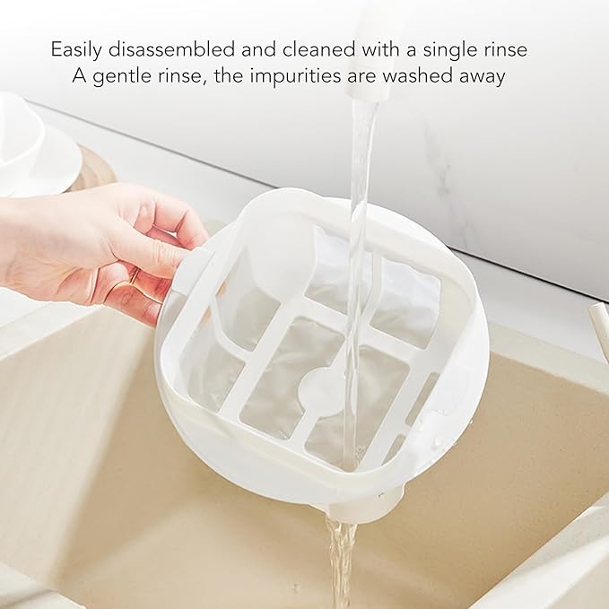 Yogurt Maker with Ultra Fine Mesh Strainer, Yogurt Whey Separator for Homemade Thick Greek Yogurt, Detachable Yogurt Strainer with Pressure Spring