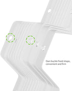 Honeycomb Separator Adjustable Drawer Organizer Divider for Underwear Belt-Scarf Socks Organizer (White(2pcs))
