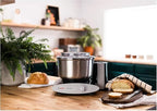 Bosch Universal Plus Stand Mixer with Stainless Steel Bowl with NutriMill Dough Hook Extender Bundle- Black 500 Watt