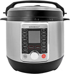 KINGBULL 12-in-1 Electric Pressure Cooker, Slow Cooker, Rice Cooker, Steamer, Sauté, Yogurt Maker & Warmer, One-Touch Programs,Support DIY,Stainless Steel/Black. (8 Quart)