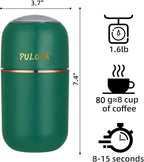 Coffee Grinder Electric for Beans, Spices, Herbs, Grains and Nuts, Stainless Steel Blades, 2.8 oz, Green