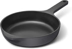 Caraway Cast Iron Skillet - 8” Enameled Cast Iron Pan With 3 Layer Enamel Coating - No Seasoning Required - Compatible With All Stovetops - Free From Forever Chemicals - Charcoal