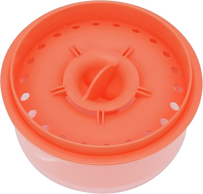 Egg Separator, Easy to, Separates up to 6 Yolks, Non, Reusable for Home Bakery (dark deep orange)