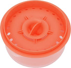 Egg Separator, Easy to, Separates up to 6 Yolks, Non, Reusable for Home Bakery (dark deep orange)