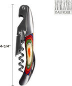 Totally Bamboo Baltique Marrakesh Collection Waiter's Friend Wine Key for Servers, Multifunctional Wine Opener with Corkscrew, Foil Cutter and Bottle Opener