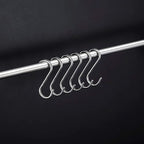 RHBLME 100 Pack S Hooks - 2.8 Inch Small Heavy Duty Stainless Steel S Hooks for Hanging Jeans, Cooking Utensils, Potted Plants, etc