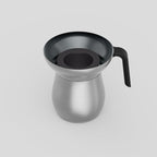 Loka Chai Maker for Authentic Masala Chai & Chai Latte | Easy Clean Stainless Steel Stovetop Tea Maker with Innovative Chai Fountain | Non-Stick Ceramic, 20oz (3 Cups) - (Silicone Strainer)