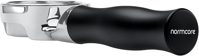 Normcore 51mm Bottomless Portafilter Fits DeLonghi Dedica EC680 EC685, SMEG, EUPA Machines, 3-Ear Naked Portafilter with Anodized Aluminum Handle, Included 18 g Precision Double shot Basket