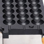 1800W Commercial Bubble Waffle Maker, 6 Grids Electric Waffle Maker Non-Stick Stainless Steel Belgian Waffle Iron w/Time & Temper Adjustable|180°Rotating, Large Waffle Machine for Restaurant Party